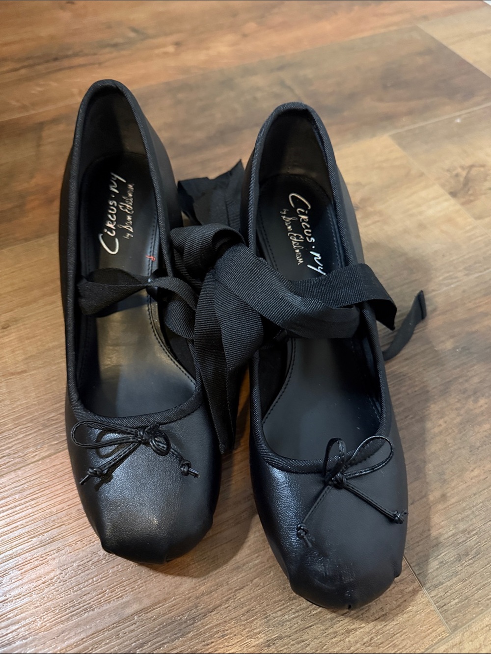 Circus by Sam Edelman Black Ribbon Ballet Flats